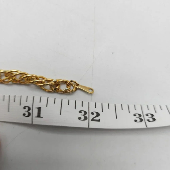 Vintage Avon 1983 Allegro Collection Allegro Bold Chain Gold Tone - Picture 6 of 6